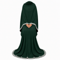 Soft Crush Abaya – Bottle Green II