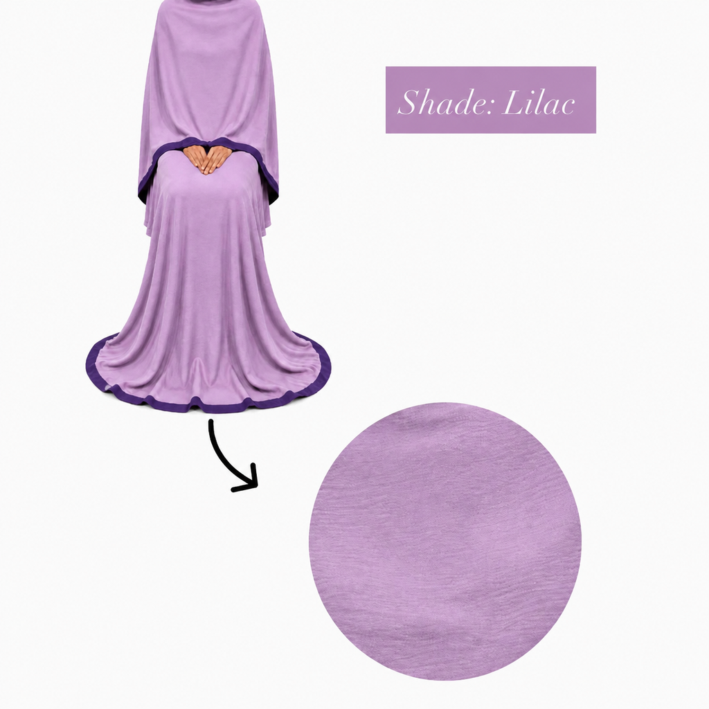Soft Crush Abaya – Lilac