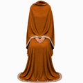 Soft Crush Abaya – Cinnamon Rust