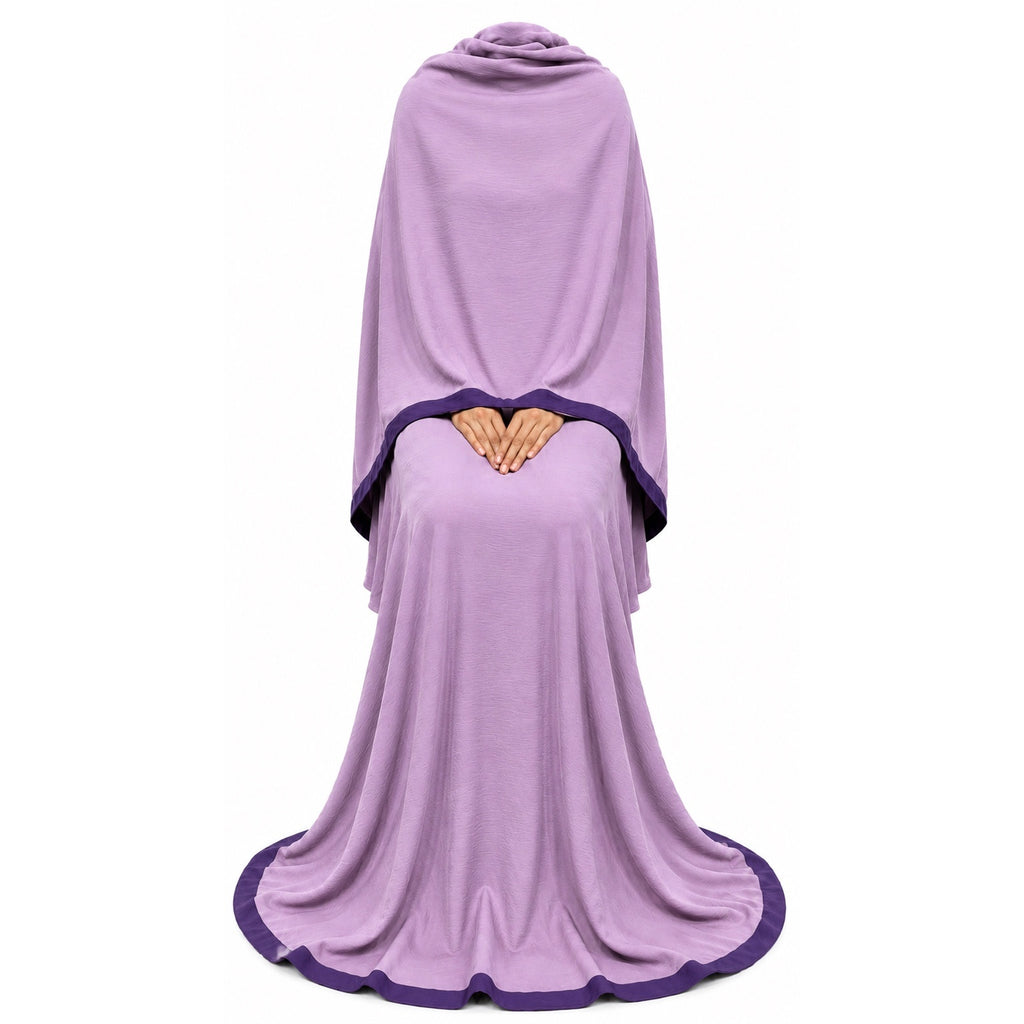 Soft Crush Abaya – Lilac