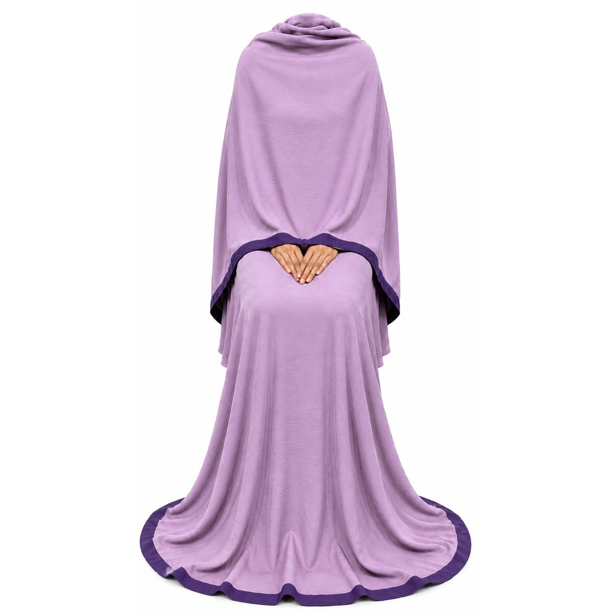Soft Crush Abaya – Lilac