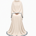 Soft Crush Abaya – Vanilla Cream II