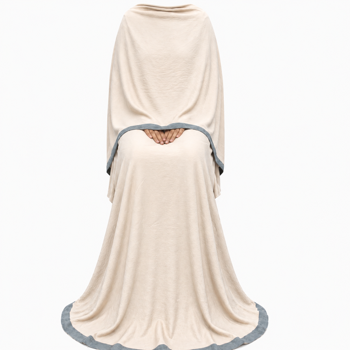 Soft Crush Abaya – Vanilla Cream II