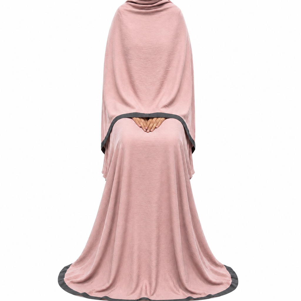 Soft Crush Abaya – Blush Rose II
