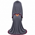 Soft Crush Abaya – Ash Plum II