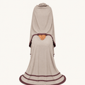 Soft Crush Abaya – Warm Taupe