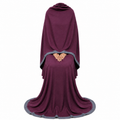 Soft Crush Abaya – Berry Mauve II