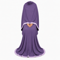 Soft Crush Abaya – Dusty Violet