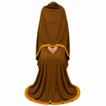 Soft Crush Abaya – Cinnamon Brown