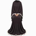 Soft Crush Abaya – Chocolate Brown