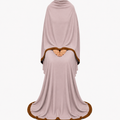 Soft Crush Abaya – Misty Mauve