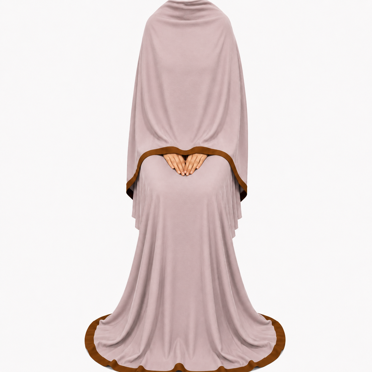 Soft Crush Abaya – Misty Mauve