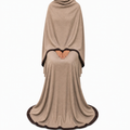 Soft Crush Abaya – Latte