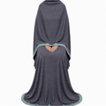 Soft Crush Abaya – Dark Slate II