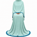 Soft Crush Abaya – Aqua Sage