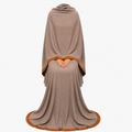 Soft Crush Abaya – Desert Taupe