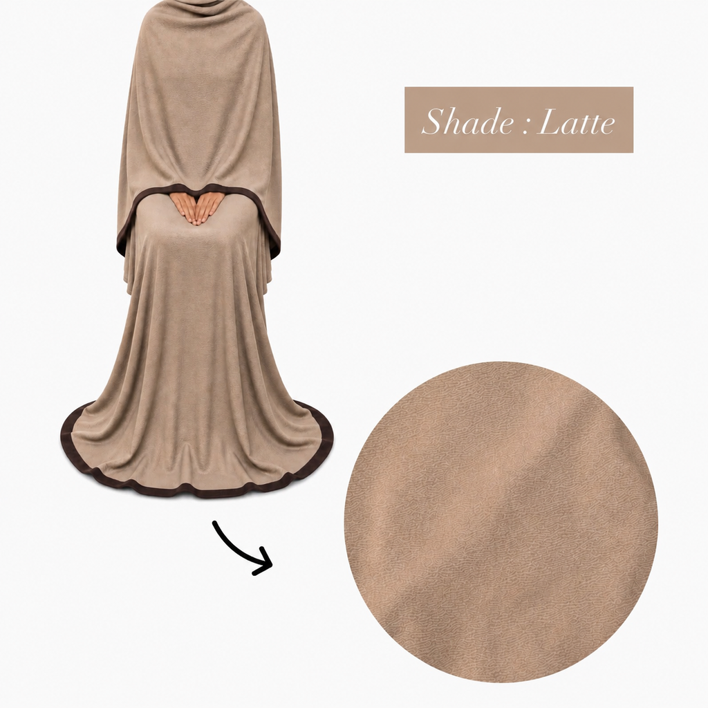 Soft Crush Abaya – Latte