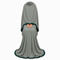 Soft Crush Abaya – Dusty Sage