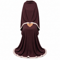Soft Crush Abaya – Cherry Mocha