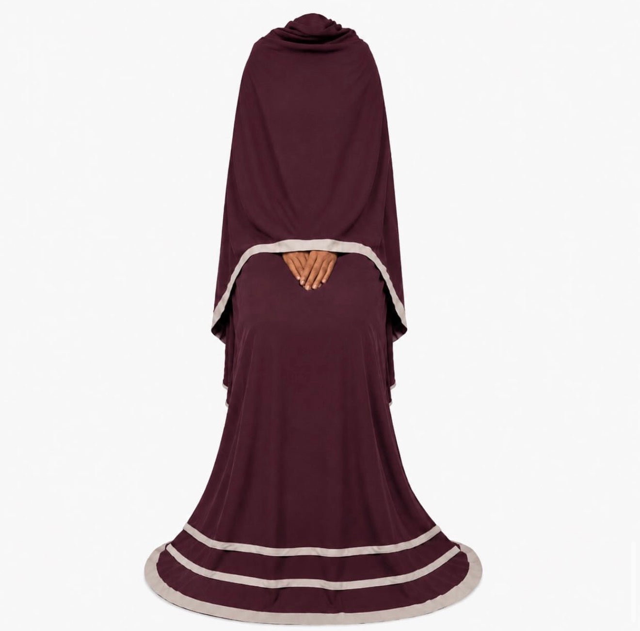 Soft Crush Abaya | Cherry Mocha