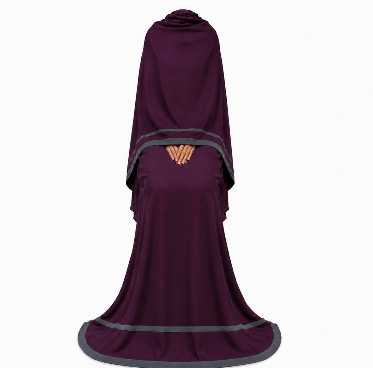 Soft Crush Abaya | Berry Mauve