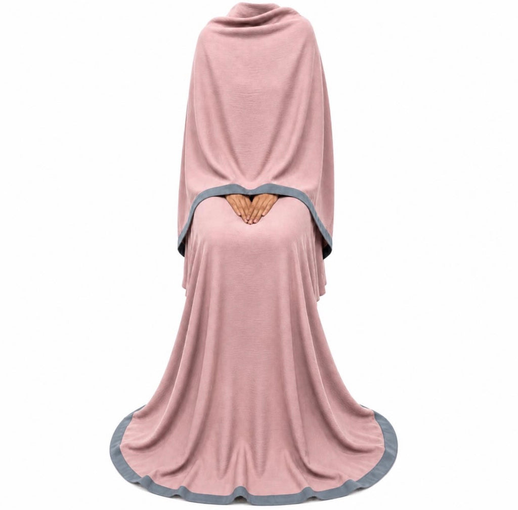 Soft Crush Abaya | Blush Rose