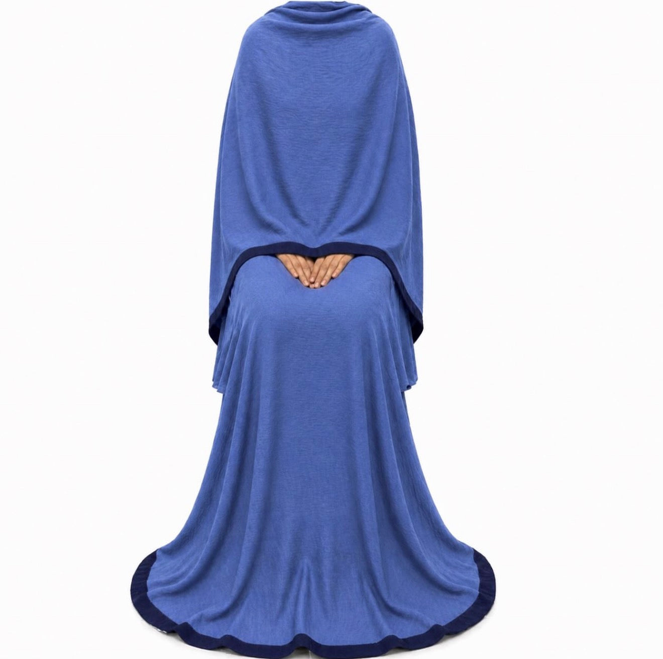 Soft Crush Abaya | Dark Periwinkle