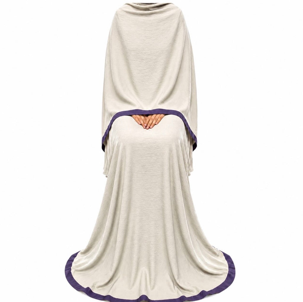 Soft Crush Abaya Vanilla Cream