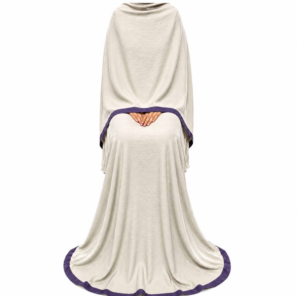 Soft Crush Abaya Vanilla Cream