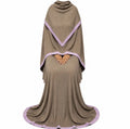 Soft Crush Abaya | Mushroom Brown