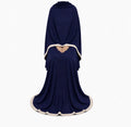 Soft Crush Abaya | Dark Navy
